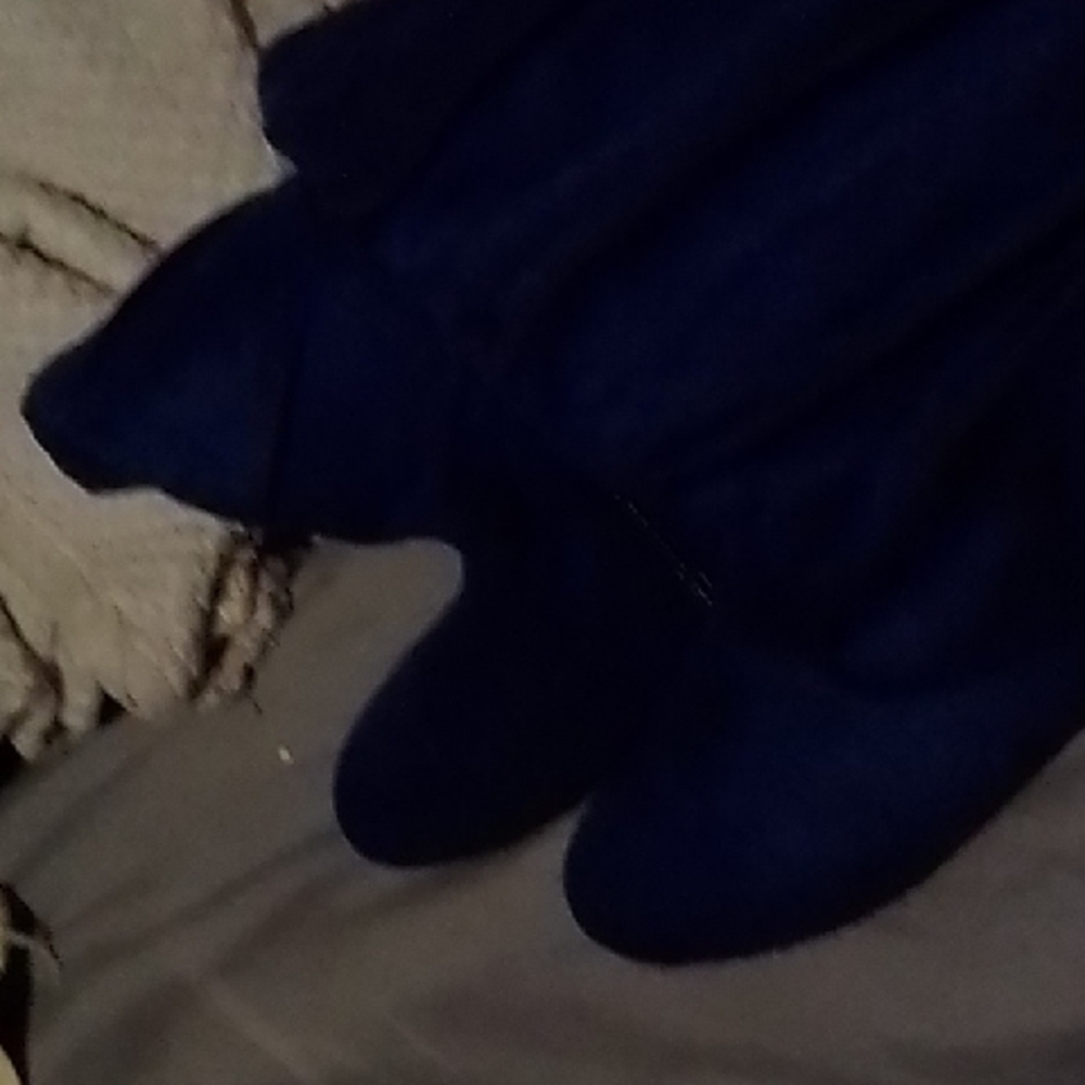 Elegant Blue Over the Knee Boots